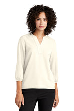 Load image into Gallery viewer, Mercer+Mettle® Women's Stretch Crepe 3/4-Sleeve Blouse (MM2011)