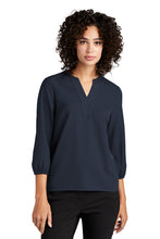 Load image into Gallery viewer, Mercer+Mettle® Women's Stretch Crepe 3/4-Sleeve Blouse (MM2011)