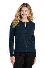 Load image into Gallery viewer, Port Authority® Women’s Easy Care Crewneck Cardigan Sweater (LSW2870)