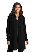 Load image into Gallery viewer, Port Authority® Ladies Textured Crepe Long Tunic (LW715)