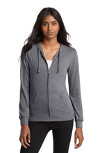 Load image into Gallery viewer, District® Women’s Fitted Jersey Full-Zip Hoodie (DT2100)