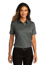Load image into Gallery viewer, Port Authority® Ladies Short Sleeve SuperPro ™ React ™ Twill Shirt (LW809)