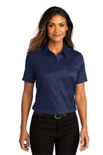 Load image into Gallery viewer, Port Authority® Ladies Short Sleeve SuperPro ™ React ™ Twill Shirt (LW809)