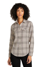 Load image into Gallery viewer, Port Authority® Ladies Long Sleeve Ombre Plaid Shirt (LW672)