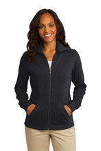 Load image into Gallery viewer, Port Authority® Ladies Slub Fleece Full-Zip Jacket (L293)
