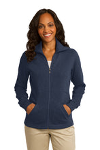 Load image into Gallery viewer, Port Authority® Ladies Slub Fleece Full-Zip Jacket (L293)