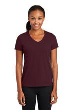 Load image into Gallery viewer, Port & Company® Ladies Performance Blend V-Neck Tee (LPC381V)