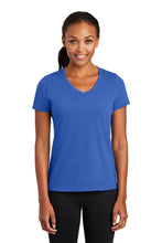 Load image into Gallery viewer, Port & Company® Ladies Performance Blend V-Neck Tee (LPC381V)