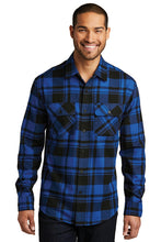 Load image into Gallery viewer, Port Authority® Plaid Flannel Shirt (W668)