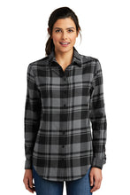 Load image into Gallery viewer, Port Authority® Ladies Plaid Flannel Tunic (LW668)