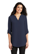 Load image into Gallery viewer, Port Authority ® Ladies 3/4-Sleeve Tunic Blouse (LW701)