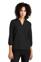 Load image into Gallery viewer, Mercer+Mettle® Women&#39;s Stretch Crepe 3/4-Sleeve Blouse (MM2011)
