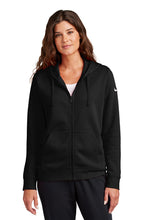 Load image into Gallery viewer, Nike Ladies Club Fleece Sleeve Swoosh Full-Zip Hoodie (NKFD9890)
