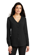 Load image into Gallery viewer, Port Authority ® Ladies Long Sleeve Button-Front Blouse (LW700)
