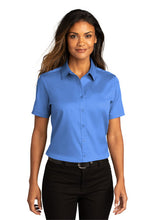 Load image into Gallery viewer, Port Authority® Ladies Short Sleeve SuperPro ™ React ™ Twill Shirt (LW809)
