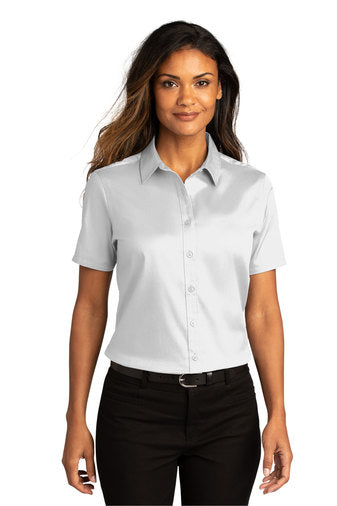 Port Authority® Ladies Short Sleeve SuperPro ™ React ™ Twill Shirt (LW809)