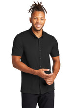 Load image into Gallery viewer, MERCER+METTLE™ Stretch Pique Full-Button Polo (MM1006)
