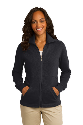 Port Authority® Ladies Slub Fleece Full-Zip Jacket (L293)