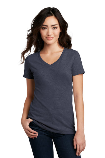 District ® Women’s Perfect Blend ® V-Neck Tee (DM1190L)