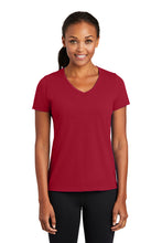 Load image into Gallery viewer, Port &amp; Company® Ladies Performance Blend V-Neck Tee (LPC381V)

