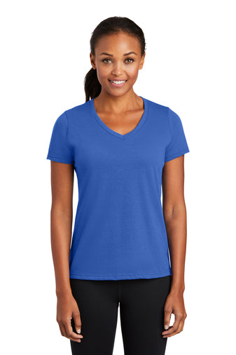 Port & Company® Ladies Performance Blend V-Neck Tee (LPC381V)