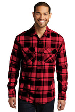 Load image into Gallery viewer, Port Authority® Plaid Flannel Shirt (W668)

