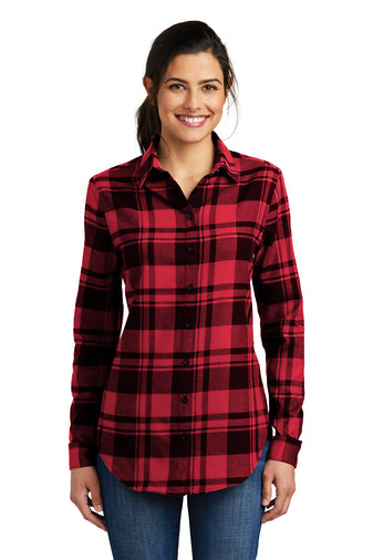 Port Authority® Ladies Plaid Flannel Tunic (LW668)