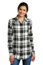Load image into Gallery viewer, Port Authority® Ladies Plaid Flannel Tunic (LW668)
